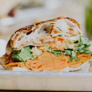 Massaman Curry Vegan Banh Mi Sandwich